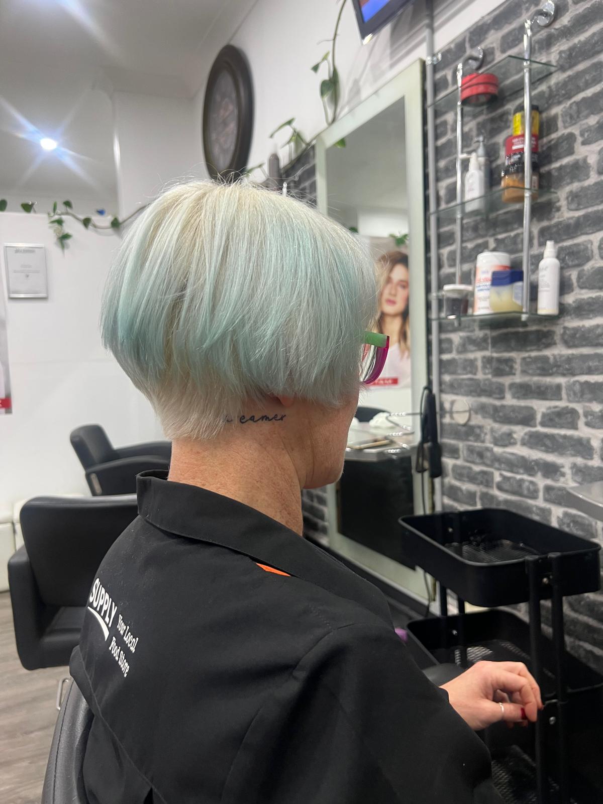 Hair colour transformation after the appointment at Catherine's Hair & Beauty